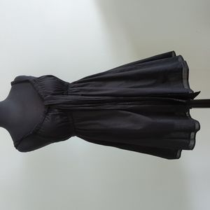 Theory Black babydoll dress, size Small Petite